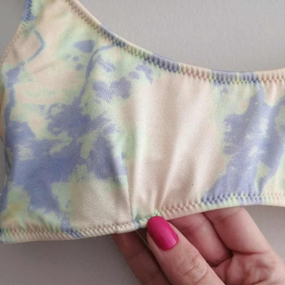 Triangl Swimwear Rina Pastel Tie Dye Swim Bikini Top Small *Top Only* - Picture 6 of 16